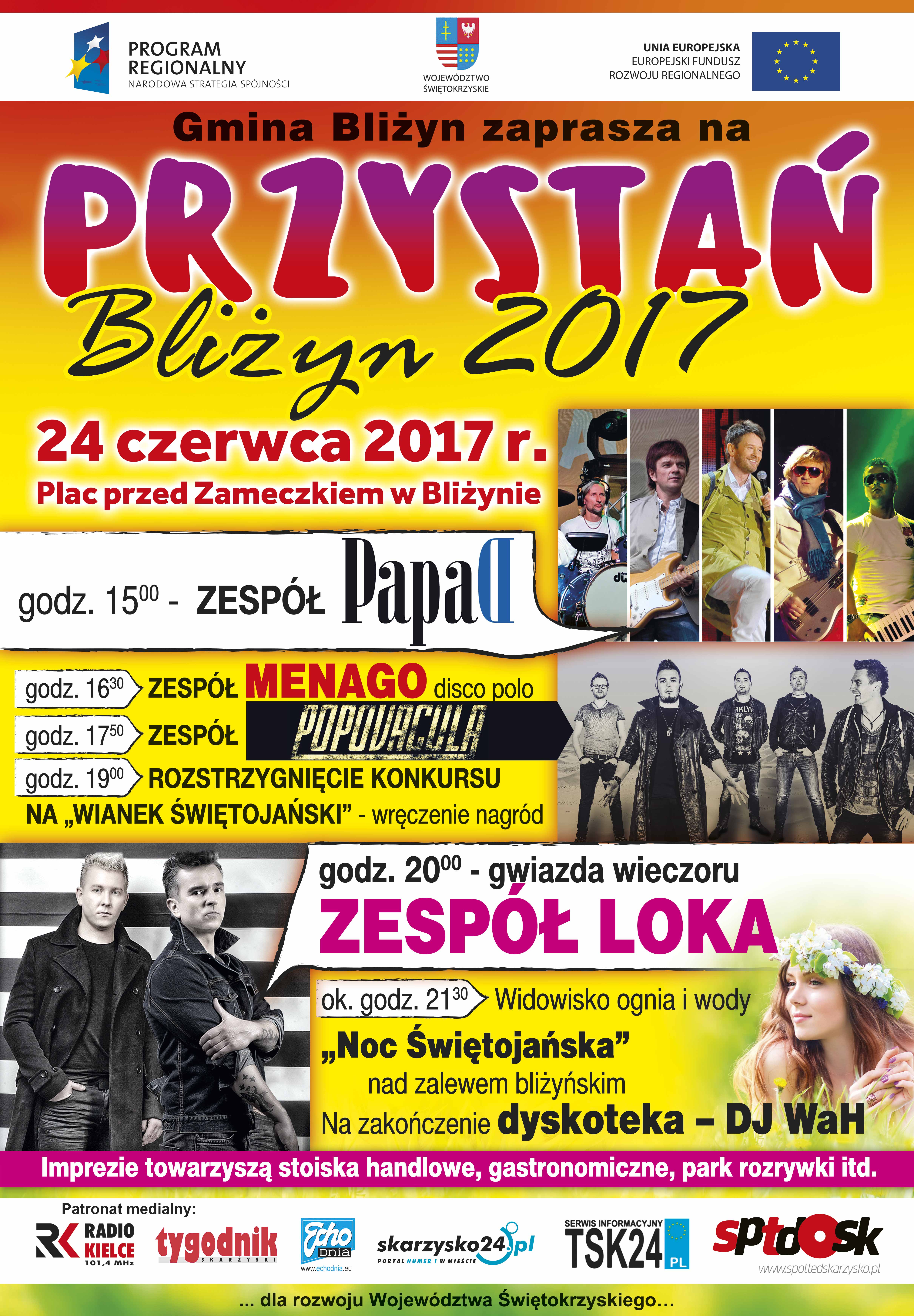 Przystań Bliżyn 2017 plakat