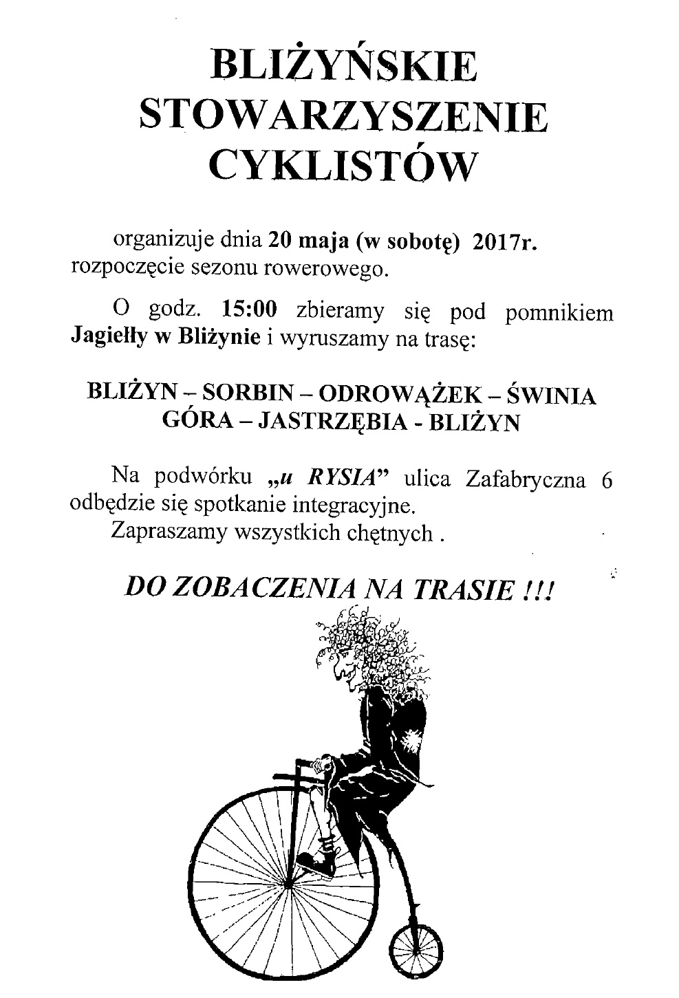 rozpoczecie sezonu rowerowego