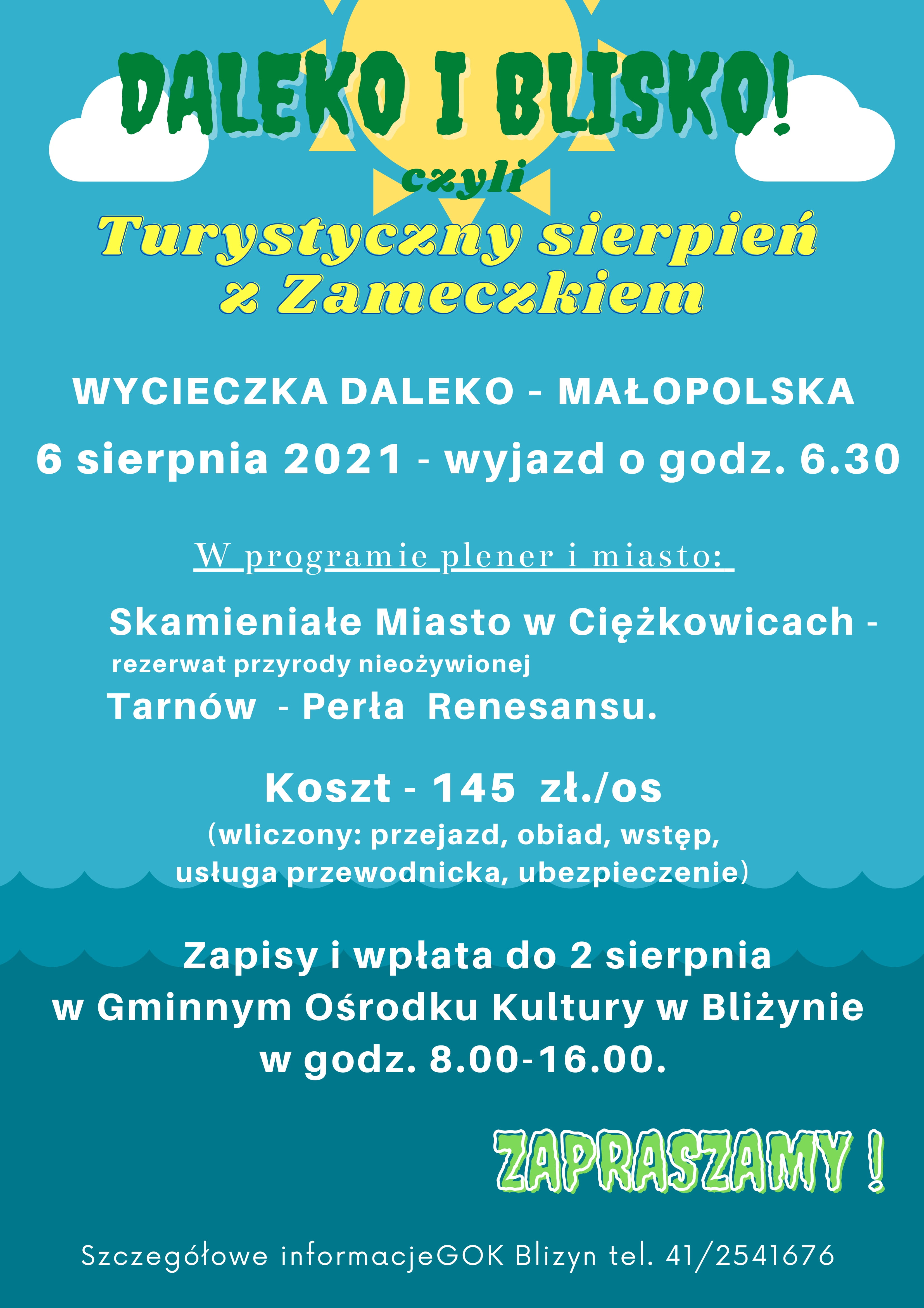 Wakacje 2021 sierpień