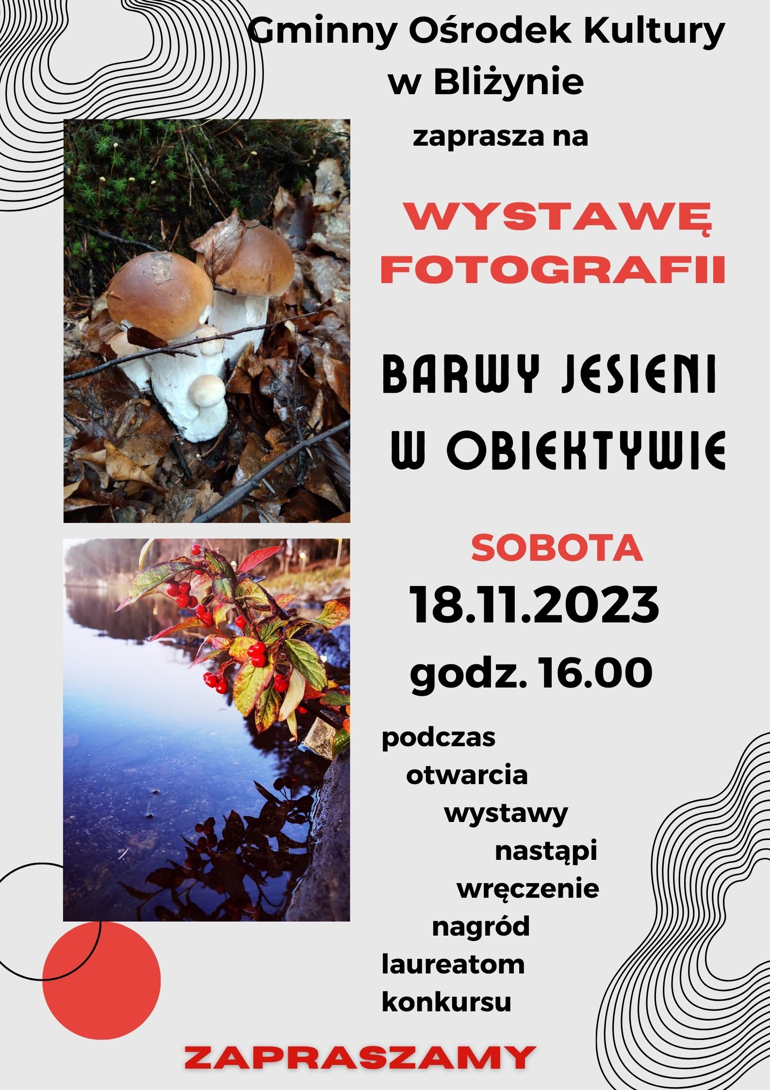 Plakat Wystawa Jesień w obiektywie