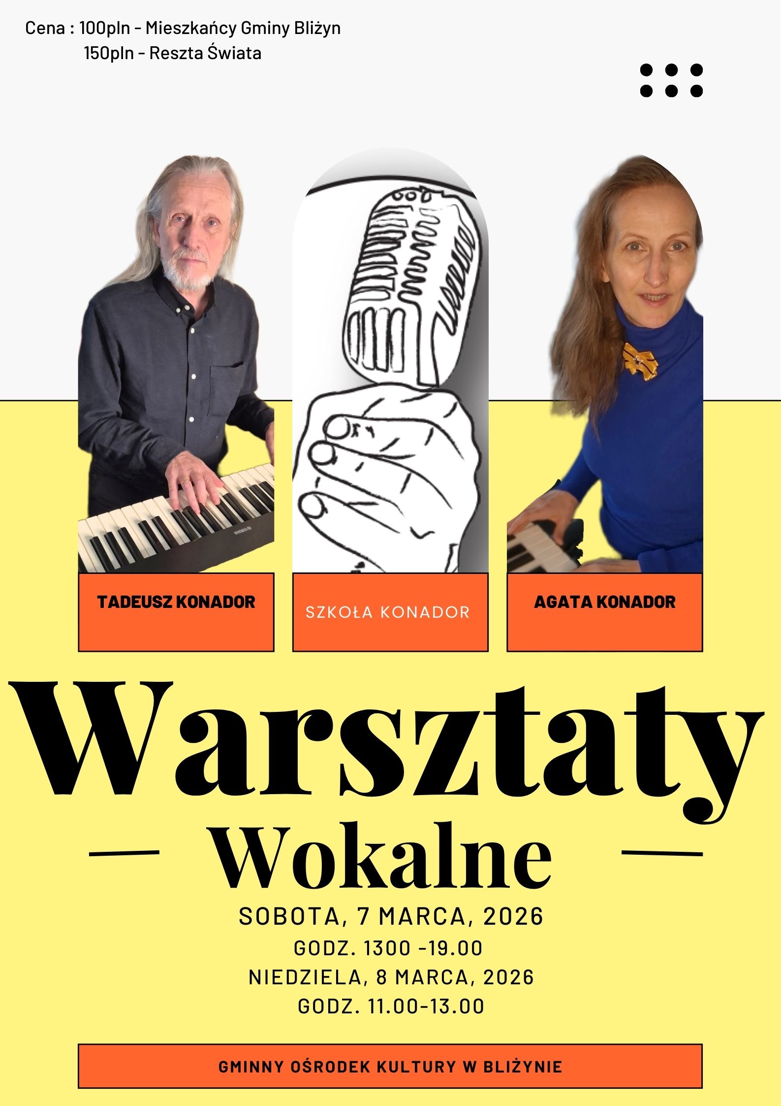 Yellow Orange Modern Vibrant Creative Workshop Poster