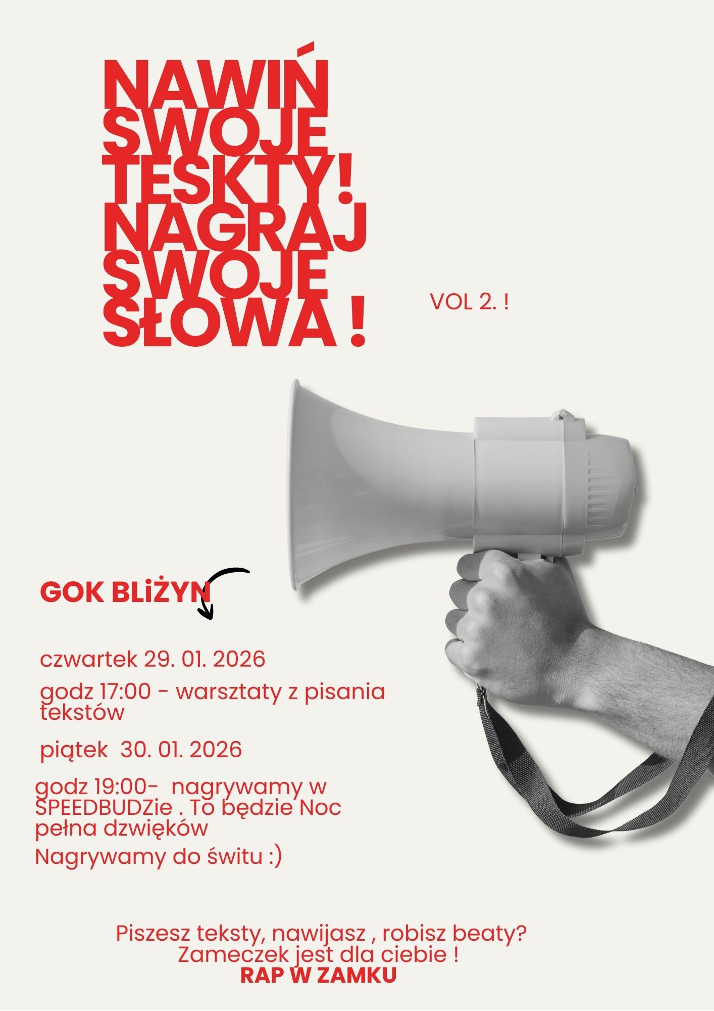 nawiń swoje teskty nagraj swoje teskty 