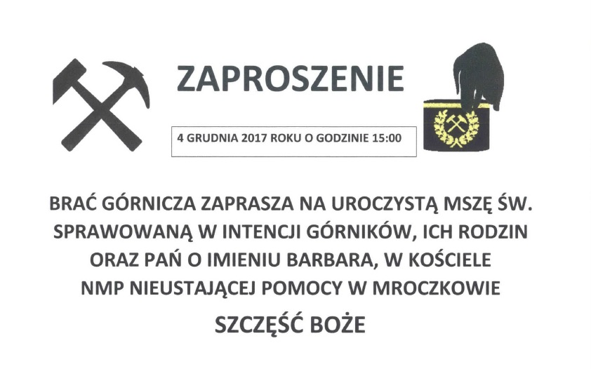 zaproszenie brac gornicza